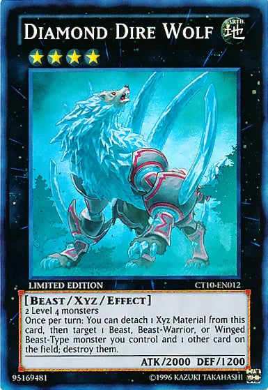 Diamond Dire Wolf [CT10-EN012] Super Rare