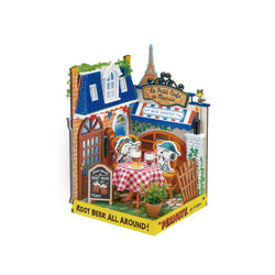 DIY Miniature Kit: Peanuts - Le Petit Cafe with Snoopy and Spike (ONLINE ORDER ONLY)