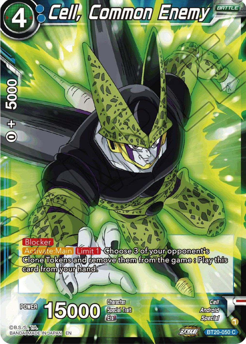 Cell, Common Enemy (BT20-050) [Power Absorbed] (ONLINE ORDER ONLY)
