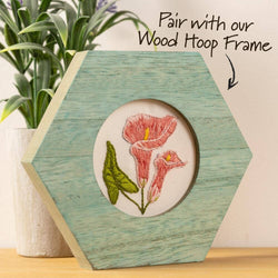 Bucilla Delicate Lily Stamped Embroidery Kit – 3" Floral Embroidery Hoop (ONLINE ORDER ONLY)