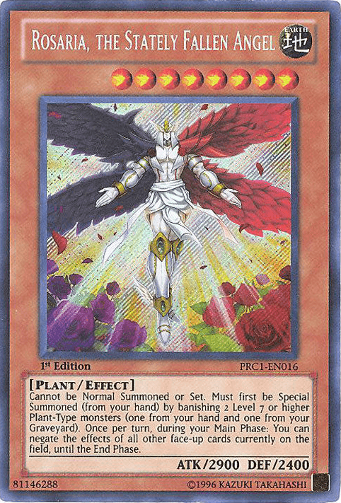 Rosaria, the Stately Fallen Angel [PRC1-EN016] Secret Rare (ONLINE ORDER ONLY)