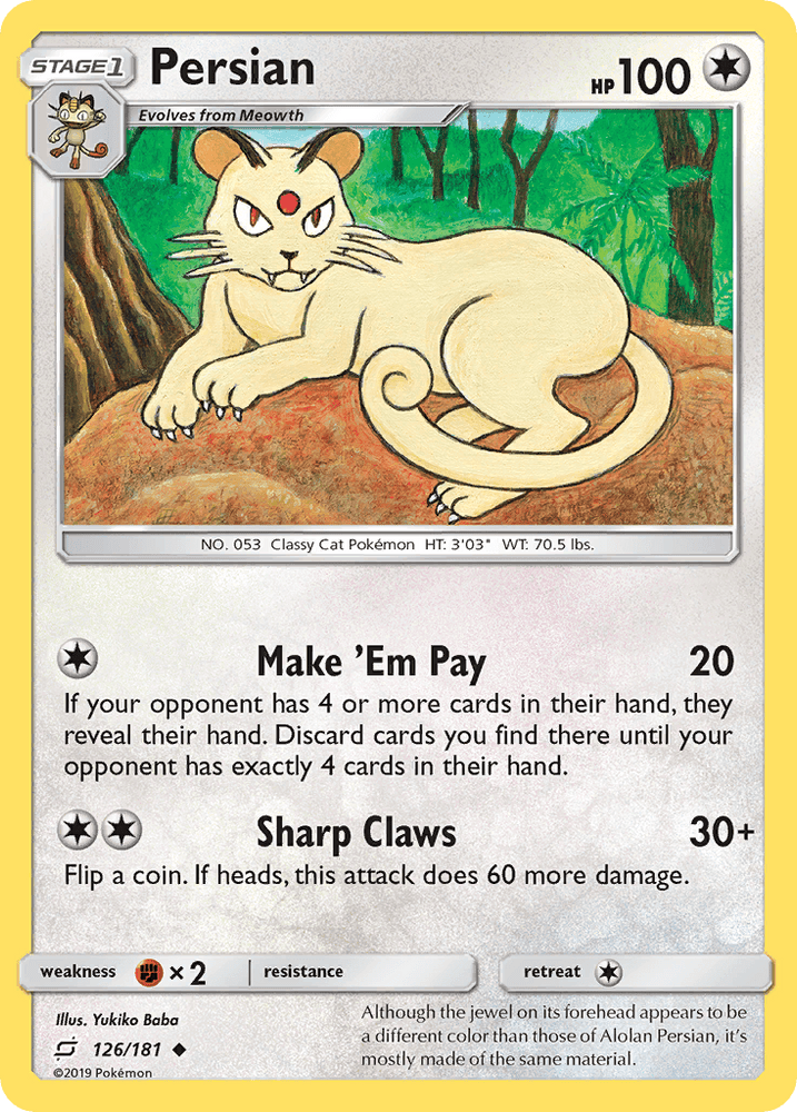 Persian (126/181) [Sun & Moon: Team Up] (Online Only)