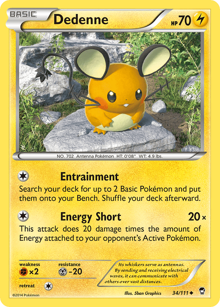 Dedenne (34/111) [XY: Furious Fists] (Online Only)