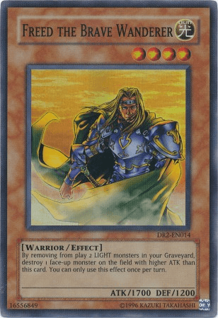Freed the Brave Wanderer [DR2-EN014] Super Rare (ONLINE ORDER ONLY)