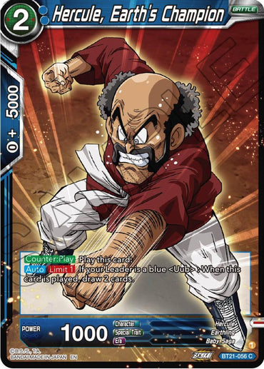 Hercule, Earth's Champion (BT21-056) [Wild Resurgence] (ONLINE ORDER ONLY)