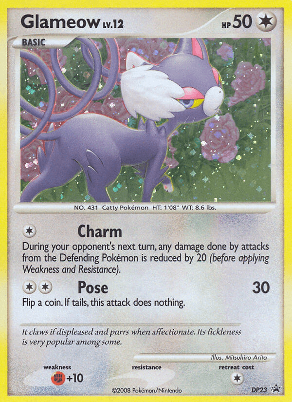 Glameow (DP23) [Diamond & Pearl: Black Star Promos] (Online Only)