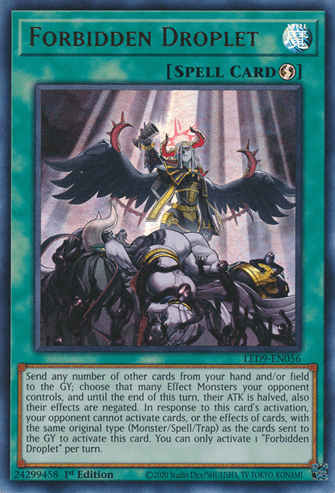 Forbidden Droplet [LED9-EN056] Ultra Rare (ONLINE ORDER ONLY)