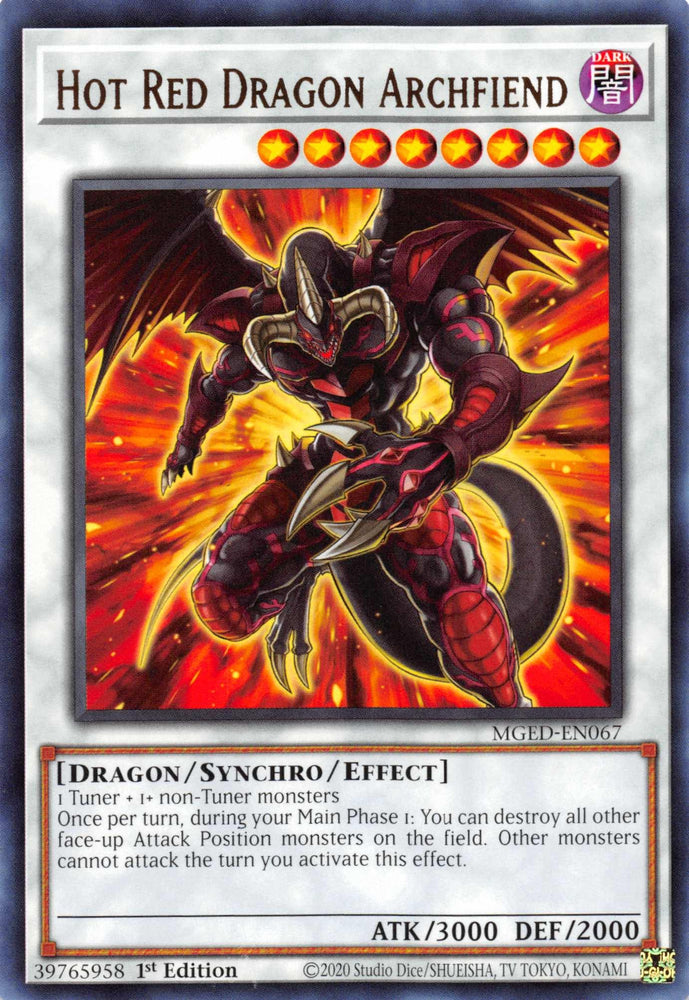 Hot Red Dragon Archfiend [MGED-EN067] Rare (ONLINE ORDER ONLY)