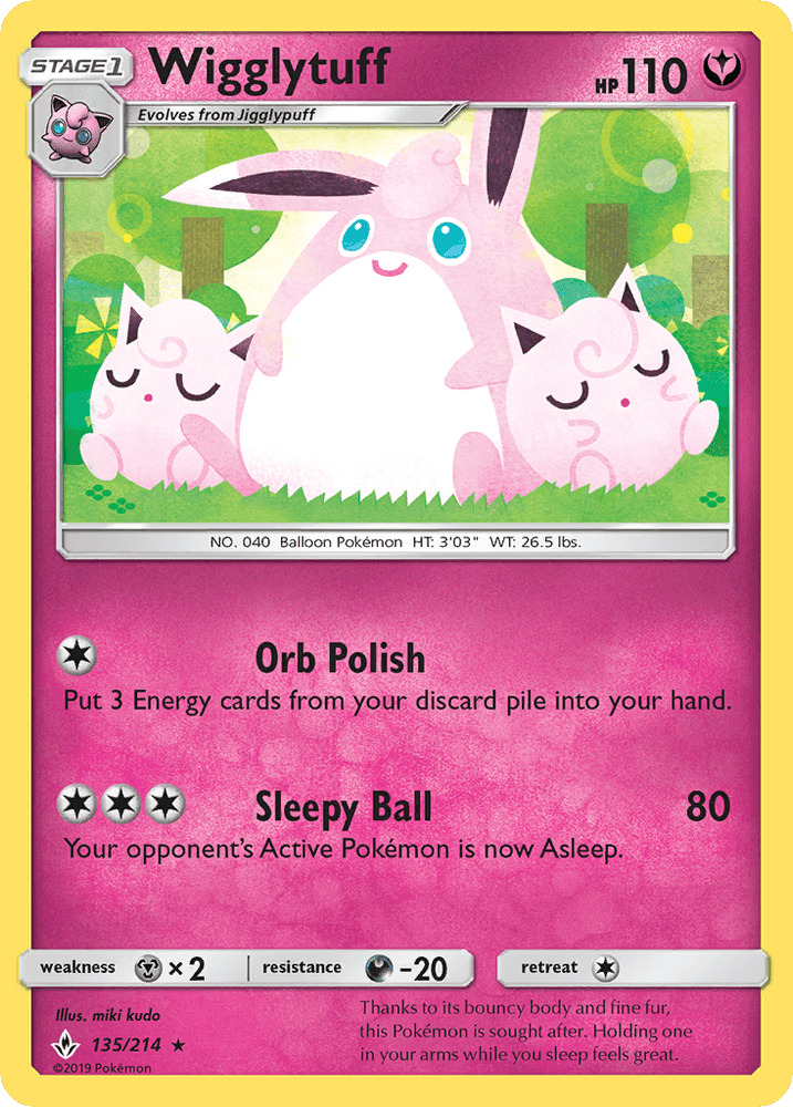 Wigglytuff (135/214) [Sun & Moon: Unbroken Bonds] (Online Only)