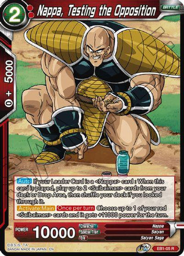 Nappa, Testing the Opposition (EB1-05) [Battle Evolution Booster] (ONLINE ORDER ONLY)