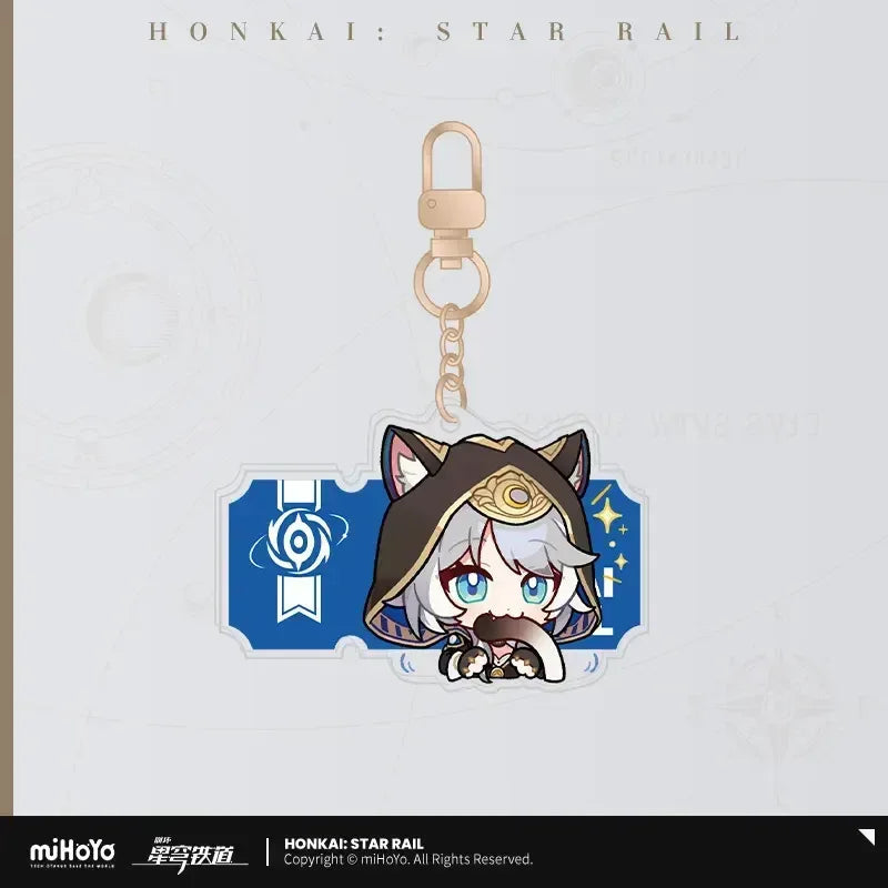 Honkai: Star Rail Pom-Pom Exhibition Series Acrylic Keychain