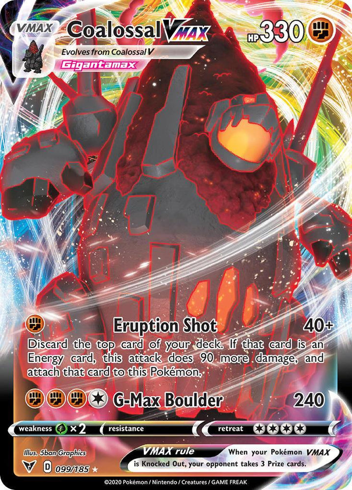 Coalossal VMAX (099/185) [Sword & Shield: Vivid Voltage] (Online Only)