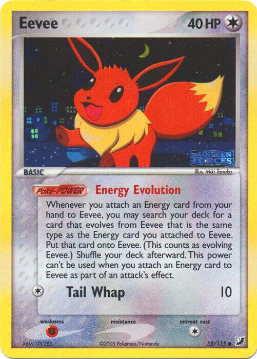 Eevee (55/115) (Stamped) [EX: Unseen Forces] (Online Only)
