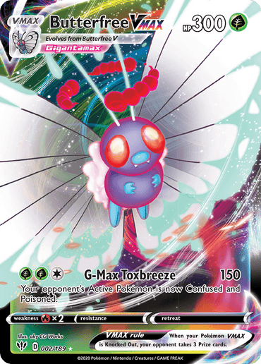Butterfree VMAX (002/189) [Sword & Shield: Darkness Ablaze] (Online Only)