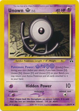 Unown [U] (51/75) [Neo Discovery Unlimited] (Online Only)