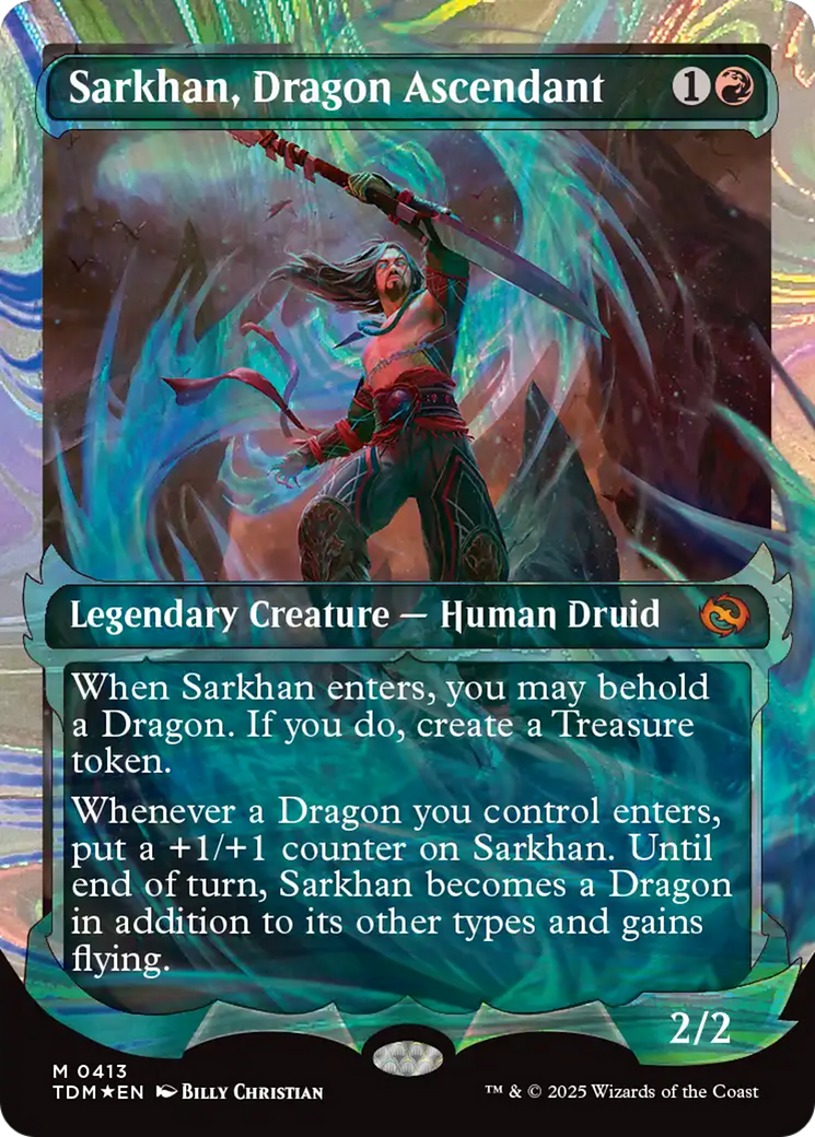 Sarkhan, Dragon Ascendant (0413) (Showcase) (Halo Foil) [Tarkir: Dragonstorm]