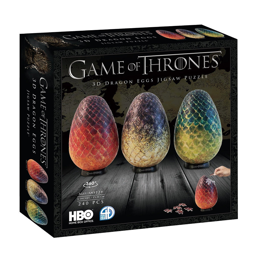 4D Paper Model Kit: Game of Thrones Dragon Egg Set (ONLINE ORDER ONLY)