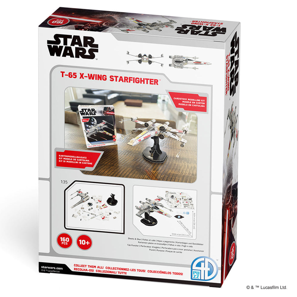 4D Paper Model Kit: Star Wars T-65B X-Wing Star Fighter (ONLINE ORDER ONLY)