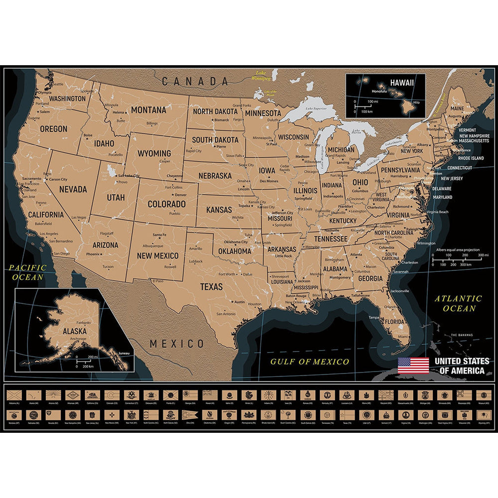 Scratch Off: USA Travel Map (ONLINE ORDER ONLY)