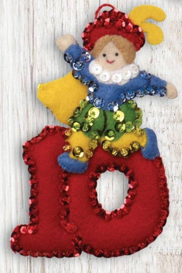 Bucilla 12 Days of Christmas Felt Ornament Kit – Set of 12 Holiday Ornaments (ONLINE ORDER ONLY)