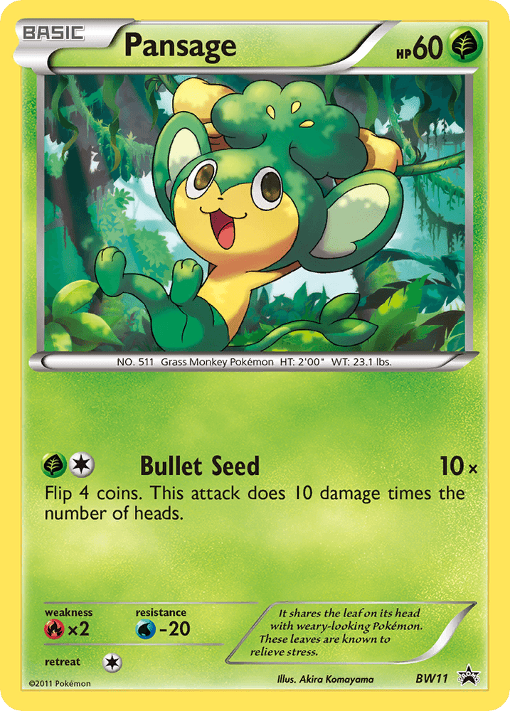 Pansage (BW11) [Black & White: Black Star Promos] (Online Only)
