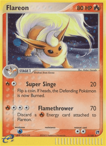 Flareon (5/100) [EX: Sandstorm] (Online Only)