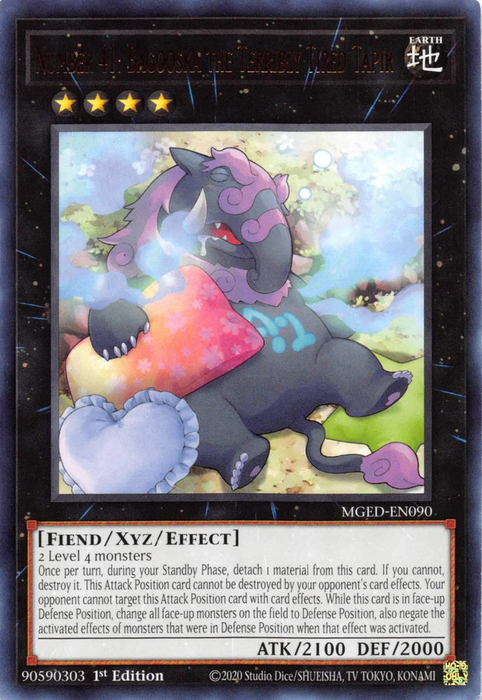 Number 41: Bagooska the Terribly Tired Tapir [MGED-EN090] Rare (ONLINE ORDER ONLY)