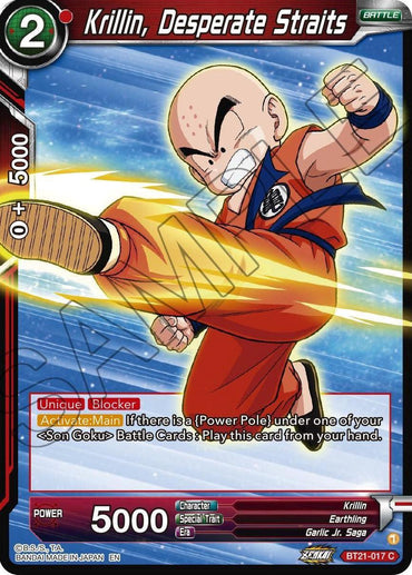 Krillin, Desperate Straits (BT21-017) [Wild Resurgence] (ONLINE ORDER ONLY)