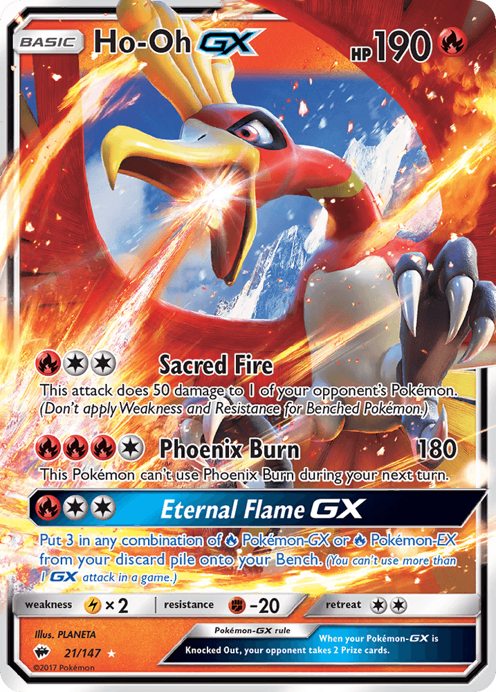 Ho-Oh GX (21/147) [Sun & Moon: Burning Shadows] (Online Only)