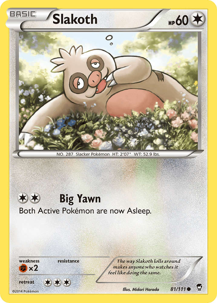 Slakoth (81/111) [XY: Furious Fists] (Online Only)