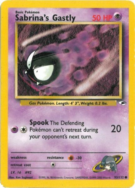 Sabrina's Gastly (93/132) [Gym Heroes Unlimited] (Online Only)