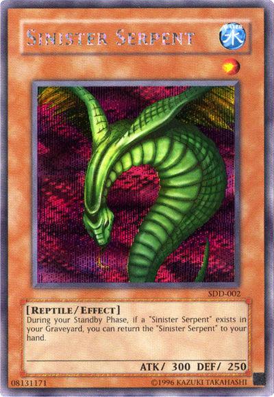 Sinister Serpent [SDD-002] Secret Rare (ONLINE ORDER ONLY)