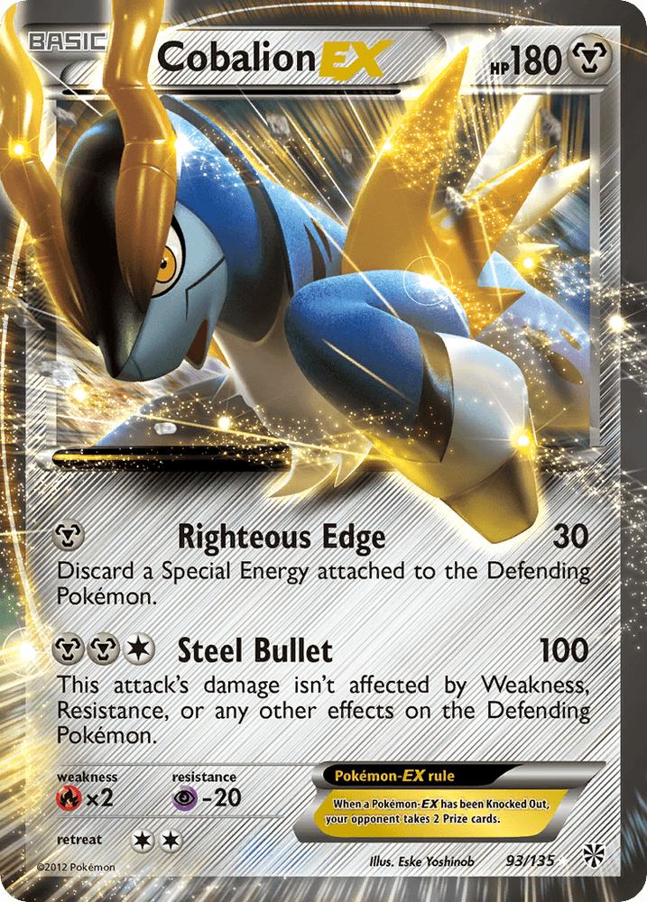 Cobalion EX (93/135) [Black & White: Plasma Storm] (Online Only)