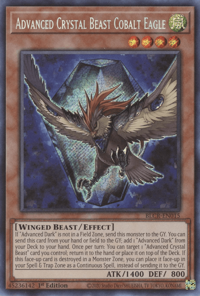 Advanced Crystal Beast Cobalt Eagle [BLCR-EN015] Secret Rare (ONLINE ORDER ONLY)