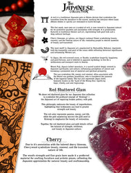 Japanese Frosted Red Glass Dice Set - Dice Around the World Collection (ONLINE ORDER ONLY)