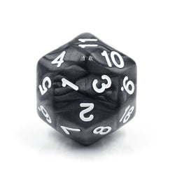 D30 Black Pearl Single Die 30 Sided/s by HDdice / HengDadice (Online Only)