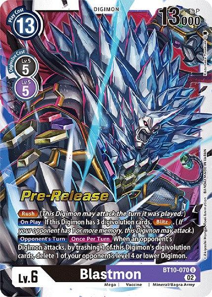 Blastmon [BT10-070] [Xros Encounter Pre-Release Cards] (ONLINE ORDER ONLY)