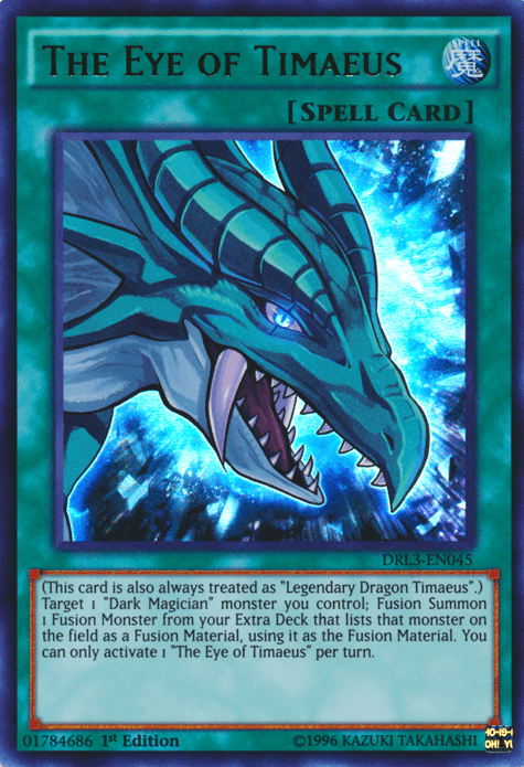 The Eye of Timaeus [DRL3-EN045] Ultra Rare (ONLINE ORDER ONLY)