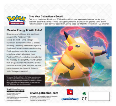 Sword & Shield: Vivid Voltage - 3-Pack Blister (Sobble) (ONLINE ORDER ONLY)