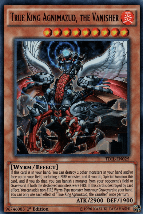 True King Agnimazud, the Vanisher [TDIL-EN025] Ultra Rare (ONLINE ORDER ONLY)