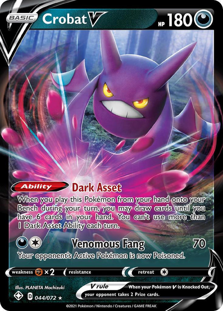 Crobat V (044/072) [Sword & Shield: Shining Fates] (Online Only)