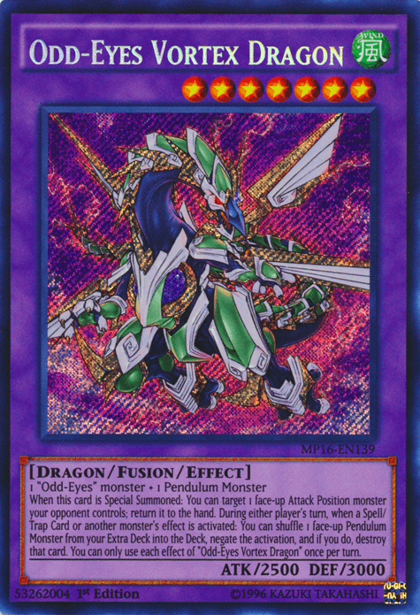 Odd-Eyes Vortex Dragon [MP16-EN139] Secret Rare (ONLINE ORDER ONLY)