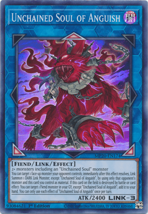 Unchained Soul of Anguish [MP20-EN174] Super Rare (ONLINE ORDER ONLY)