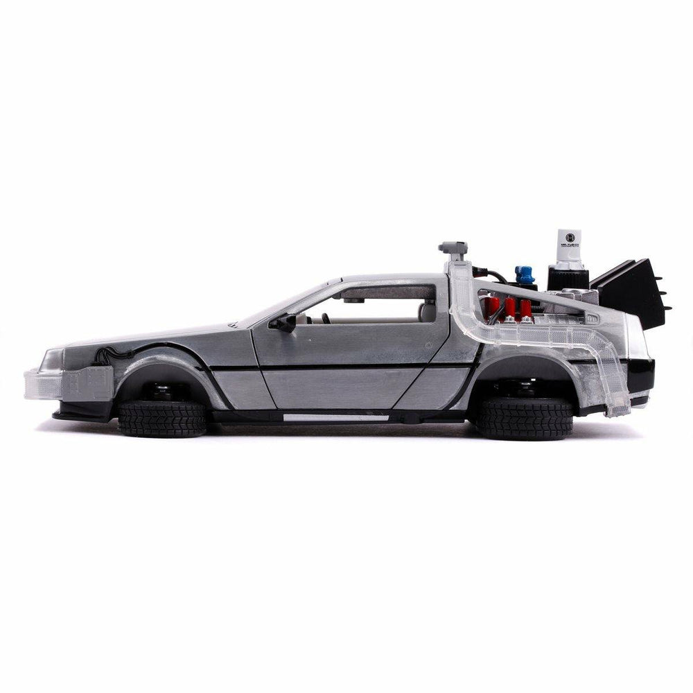 Back to the Future Part II die-cast 1:24 scale "Hollywood Rides" light-up DeLorean Time Machine (ONLINE ORDER ONLY)