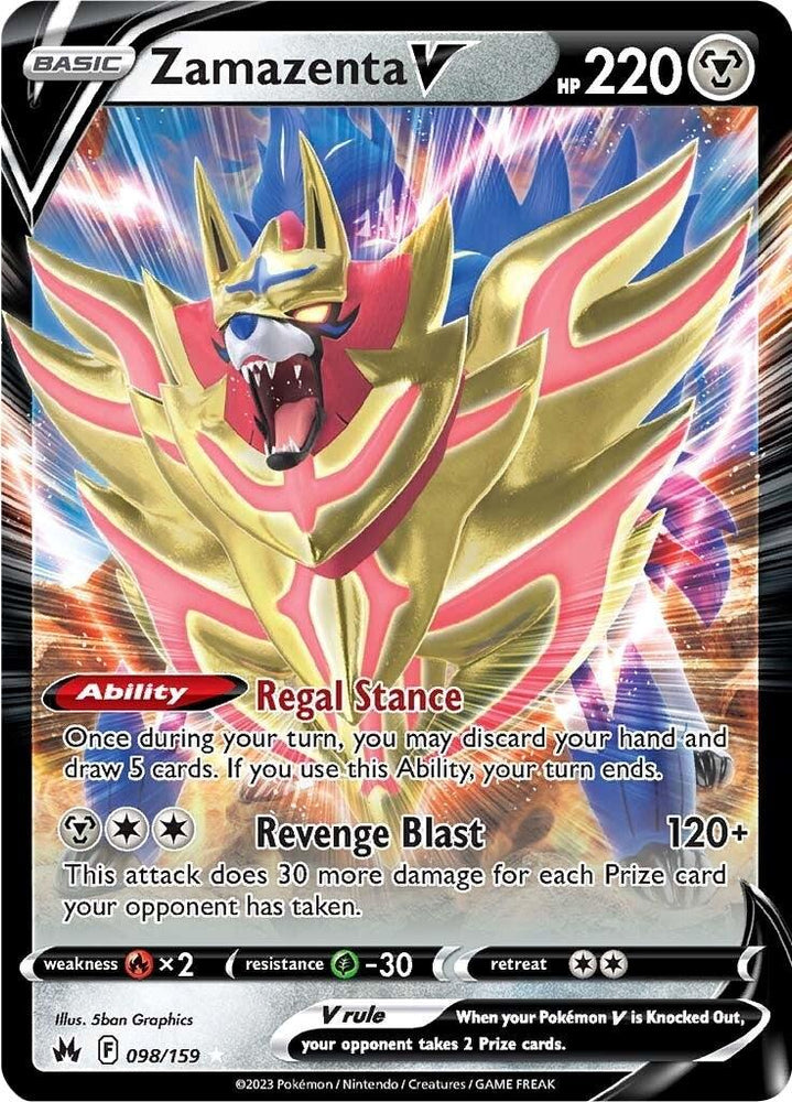 Zamazenta V (098/159) [Sword & Shield: Crown Zenith] (Online Only)