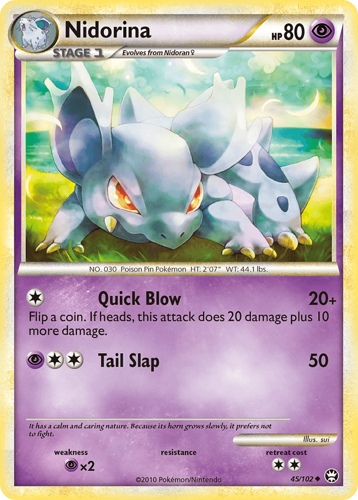 Nidorina (45/102) [HeartGold & SoulSilver: Triumphant] (Online Only)