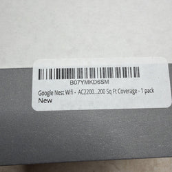 Google Nest WiFi Router AC2200 GA00595-US Dual-Band Gigabit (ONLINE ORDER ONLY)