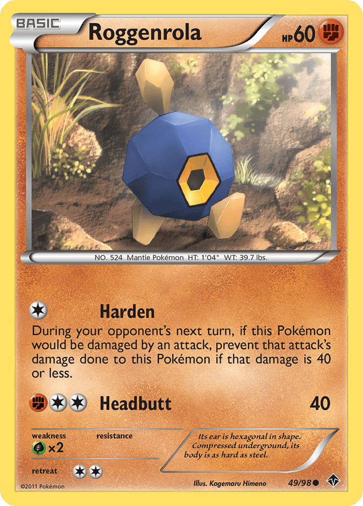 Roggenrola (49/98) [Black & White: Emerging Powers] (Online Only)