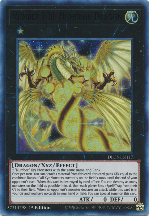 Number 100: Numeron Dragon (Purple) [DLCS-EN117] Ultra Rare (ONLINE ORDER ONLY)