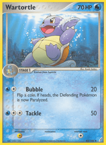 Wartortle (42/100) [EX: Crystal Guardians] (Online Only)